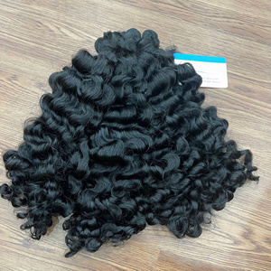 Nouveau produit tendance : Mèches de cheveux humains vietnamiens bouclés à la vapeur, couleur naturelle, texture bouclée - Product Image 1