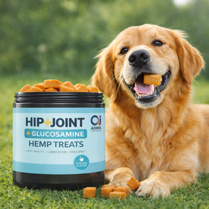 ADINS International Hip Joint Glucosamine Hemp Treat saveur poulet, friandises à mâcher souples pour chiens de tous âges et de toutes races, soutien à la santé des articulations - Product Image 5