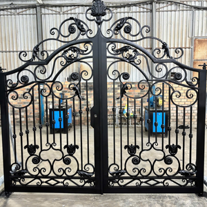 Portail en fer forgé de luxe pour maisons : Design artistique de mur de clôture en acier avec artisanat durable - Product Image 6