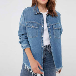 Camisa de Mezclilla Casual de Invierno para Mujer, Corte Regular, Transpirable, de Alta Calidad, Personalizable para Eventos al Aire Libre, Comprar Ropa de Mujer - Product Image 4