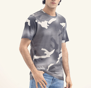 T-shirts courts personnalisés pour un look tendance T-shirt classique en coton pour hommes T-shirts en coton épais à manches courtes et à col rond - Product Image 1