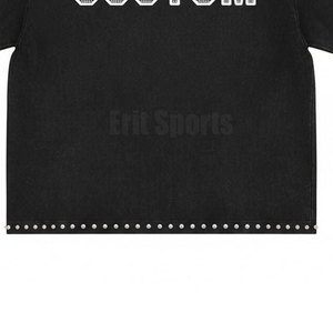 Nouveau T-shirt Homme Tendance Uni avec Strass 2026 Respirant Écologique Polyester/Coton Décontracté pour Usage Extérieur - Product Image 4