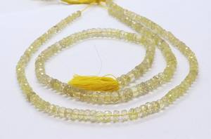 Perles Rondelles Facettées en Quartz Citron Naturel 5,5-6MM, Perles Rondelles en Pierre Précieuse Quartz Citron 13 Pouces, Bijoux en Quartz Citron Naturel - Product Image 6