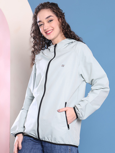 Veste à capuche zippée Aero Motion Active en tissu 100% polyester - Product Image 4