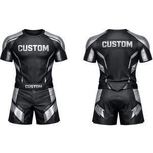 Maillot de compression personnalisé BJJ, Rashguard Jiu Jitsu, Sublimation, Entraînement de grappling sans Gi, MMA, Vêtements anti-humidité, Fabricant - Product Image 1