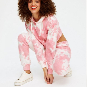 Sweat-shirt en molleton respirant de style moderne et élégant pour femme, parfait pour les sorties quotidiennes, avec motif tie-dye. - Product Image 2