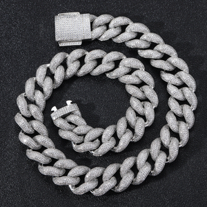 <b>ICED</b> <b>Out</b> Cuban Link <b>Chain</b> Hip Hop Necklace Gold Silver Bling CZ Heavy Choker Mens Womens Rapper Jewelry Thick Curb Link Mesh - Product Image 4