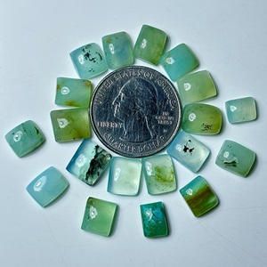 Gema de ópalo azul natural de Perú, cabujón azul liso para la elaboración de colgantes - Product Image 2