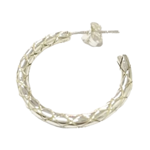 Argent 925 Big Round Snake Hoop Stud Earpin Design Jewelry Wholesale Factory en Thaïlande - Product Image 1