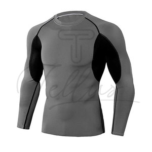 2026 Hot Trending <b>Compression</b> Set <b>For</b> <b>Men</b> Breathable Long Sleeve Sportswear Two Piece Gym Set <b>Compression</b> Suit <b>Compression</b> Set - Product Image 1
