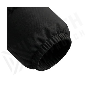 Hooded Quilted Waterproof <b>Bubble</b> Jacket Black Full Sleeve Winter Windproof Cotton Shell Knitted Fabric Polyester Filling Stand - Product Image 6