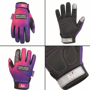 MALUZA INDUSTRIES Heavy Duty Anti-Impact Mechanic <b>Gloves</b> Padded Palm Anti-Slip Touchscreen Reinforced Cuff General Purpose - Product Image 5