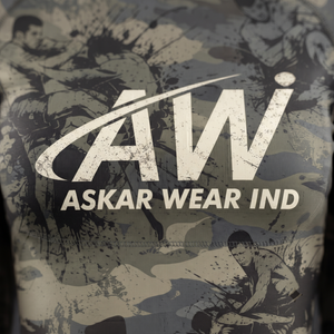เสื้อแรชการ์ดแขนยาวพิมพ์ลายพรางสำหรับผู้ชาย ยี่ห้อ Askar Wear แห้งเร็ว พร้อมโลโก้ด้านหน้า เหมาะสำหรับเล่นกีฬา - Product Image 4