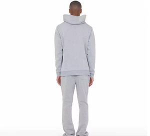 Ensemble survêtement streetwear personnalisé de haute qualité, 100 % coton, coupe oversize, avec pantalon de jogging et sweat à capuche vierges pour hommes – Fabricant - Product Image 3