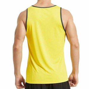 Débardeurs de sport personnalisés pour hommes 100 % coton à capuche sans manches, séchage rapide, coupe ajustée, pour entraînement, course, fitness, décontractés et respirants - Product Image 2