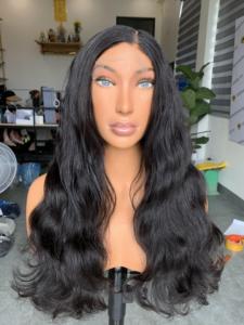 Perruques de cheveux humains vierges Remy vietnamiens matière première de texture naturelle de vague droite soyeuse sans enchevêtrement et perte de trame unique - Product Image 2