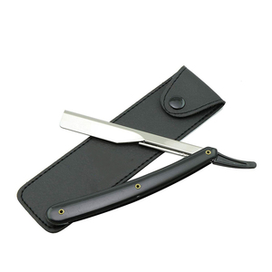Rasoir pliant professionnel, lame en acier inoxydable, manche en plastique ABS, lame simple, réutilisable, outil de toilettage personnel, pour barbier - Product Image 4