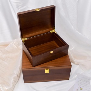 Eco-Friendly Rectangle <b>Wooden</b> <b>Box</b> for Jewelry Gift Storage-Soft Interior for Delicate Items Christmas Chinese New Year Tabletop - Product Image 6