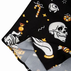 <b>Men's</b> Black Short Sleeve Printed Cartoon <b>Halloween</b> <b>TShirt</b> Regular Fit Casual Wear - Product Image 5