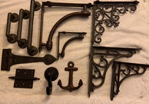 Modern Distress White Cast Iron <b>Furniture</b> <b>Knobs</b> <b>Handles</b> for Kitchen Cabinets Drawers Dressers Bedrooms Outdoor Warehouses Villas - Product Image 3