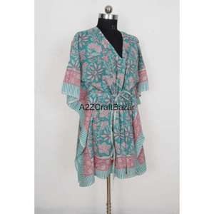 ชุดนอนผ้าฝ้ายแท้ 100% ทำมือ สไตล์เกาหลี แขนยาวสำหรับผู้หญิง ชุดคลุมน้ำหนักเบา ชุดชายหาด ชุดเดรสฤดูร้อน - Product Image 6