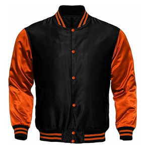 Veste bomber streetwear personnalisée OEM pour homme, en chenille brodée, patchwork, avec des lettres en laine, style varsity, veste de baseball - Product Image 3