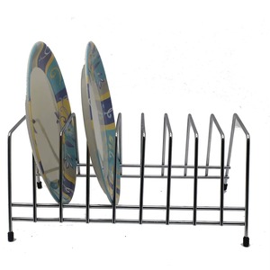 Premium stainless steel <b>dish</b> drying <b>rack</b> designed for modern kitchens with durable rust-resistant construction - Product Image 2