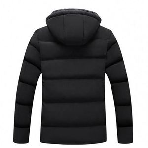 Chaqueta Acolchada de Invierno para Hombre, con Capucha, Relleno de Poliéster, Cierre de Cremallera, Largo Regular, Estilo Casual, ODM OEM - Product Image 2