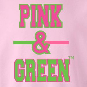 Light <b>Pink</b> <b>Pink</b> & Green Graphic Crewneck Pullover Sweatshirt <b>Long</b> <b>Sleeve</b> Ribbed Cuffs Casual Women's Fleece <b>Top</b> Fashion Street - Product Image 4