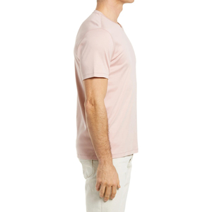 T-shirt athlétique col en V pour homme, personnalisé en usine, en coton doux, fabricant de t-shirts col en V pour homme, fournisseur de t-shirts de sport col en V pour homme, sur mesure - Product Image 3