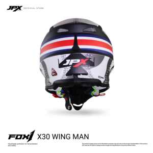 El casco JPX Fox1 Motif X 30 Supermoto Cross ofrece una protección superior y un estilo audaz para la mejor experiencia de motocross. - Product Image 3