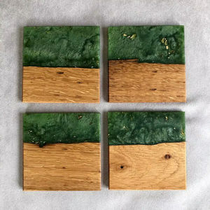 Luxury Wood & Resin <b>Drink</b> <b>Coasters</b> - Product Image 1