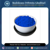 Colorant bleu acide 80 de qualité industrielle en poudre, soluble dans l'eau, pour les applications de teinture textile, cuir, papier, laine, soie et nylon