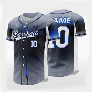 Camiseta de Béisbol Nueva Personalizada de Alta Calidad al por Mayor, Camisetas Deportivas de Poliéster para Hombre, Camisetas de Béisbol Bordadas Personalizadas - Product Image 1