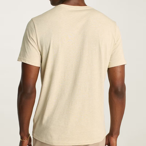 T-shirt en coton biologique à poche pour homme, manches courtes, t-shirts pour homme, t-shirt en jersey d'été, t-shirt personnalisé avec logo - Product Image 6