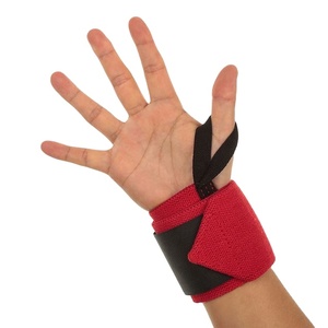 Bandes de poignet de sport personnalisées de qualité supérieure - Soutien pour la musculation, fermeture antidérapante à boucle et crochets, polyester et coton élastiques, unisexe - Product Image 1