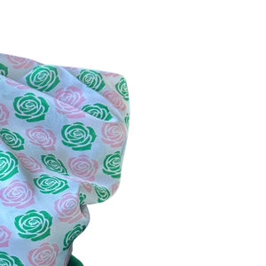 Rose in Harlem White Square <b>Scarf</b> Women Elegant Printed Satin Style Neck <b>Scarf</b> Fashion Hair <b>Wrap</b> Headband Accessory - Product Image 3