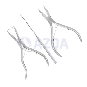 Kit profesional de 4 piezas de acero inoxidable con revestimiento morado para extensiones de cabello y herramientas de abalorios para uso en salón con microanillos - Product Image 2
