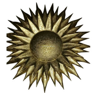 ART MURAL EN MÉTAL DE CONCEPTION DE TOURNESOL MULTI-COULEURS - Product Image 3