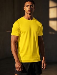Camiseta de Manga Corta Casual para Hombre, Marca AMY, 100% Algodón, Corte Regular, Frente Liso Bordado, Transpirable, 260g, Venta al Por Mayor - Product Image 6