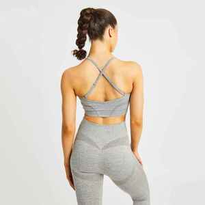 Ensemble de vêtements de sport pour femmes avec logo personnalisé, soutien-gorge de sport, leggings, pantalons de yoga, vêtements de gym en gros avec impression, ensemble de 2 pièces, pantalons de fitness - Product Image 6