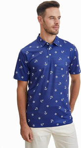 Vêtements d'été pour hommes, mode masculine, polos en coton de haute qualité, grande taille, sublimation, respirants, confortables, motif uni, service OEM - Product Image 3