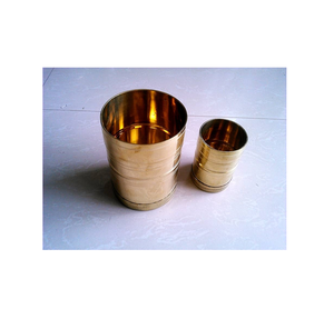 Tazas Medidoras de Latón Hechas a Mano, Diseño Moderno con Acabado Brillante Clásico, para Decoración del Hogar, Utensilios de Cocina y Manualidades - Product Image 2