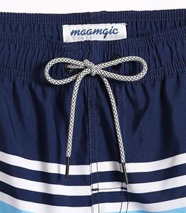 Shorts de bain pour hommes de haute qualité, durables, à cordon élastique, séchage rapide, classiques, longueur genou, couleur personnalisée - Product Image 2