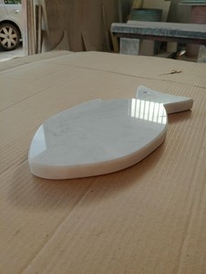 Planche à découper en marbre naturel avec manche en bois, épaisseur 1,5 cm, compatible lave-vaisselle, pour maisons éco-responsables, réutilisable - Product Image 4