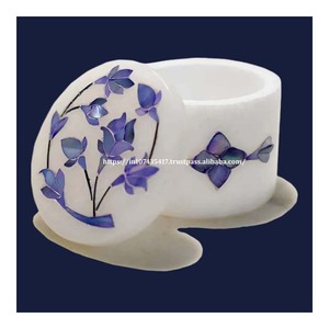 Caja con incrustaciones de mármol hecha a mano de la mejor calidad superior con madreperla MOP uso artístico para regalo de negocios artículo de embalaje - Product Image 5