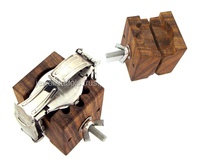 Cubo de Madera Natural, Accesorio para Herramientas, Soporte para Caja de Reloj, para Fabricación de Relojes, Herramientas y Piezas para Relojes de Pulsera