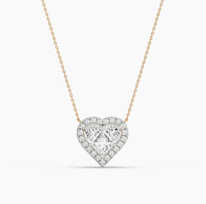 จี้เพชรทรงกลมเจียระไนแบบบริลเลียนท์ 18K ทองคำขาว เพชรเพาะเลี้ยงในห้องปฏิบัติการ รับรองโดย IGI ของขวัญเครื่องประดับงานแต่งงาน - Product Image 3