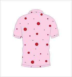 Camiseta Polo Personalizada con Estampado de Lunares Rojos y Rosas para Hombre, Manga Corta, Informal, Transpirable, Ropa de Verano a la Moda - Product Image 2