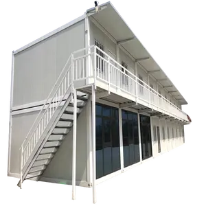 20 ft/40 ft Low Price High Quality Steel Structure Flat Pack Container House Office Dormitory Building For Construction Worksite